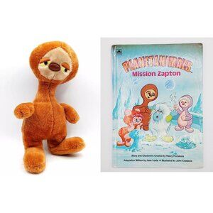 Vintage Mighty Star 1982 ANDROMICUS 13" Plush & Book PLANET ANIMALS Space Alien